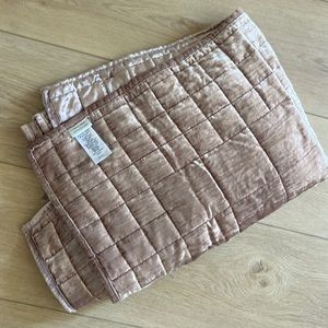 West Elm velvet baby blanket